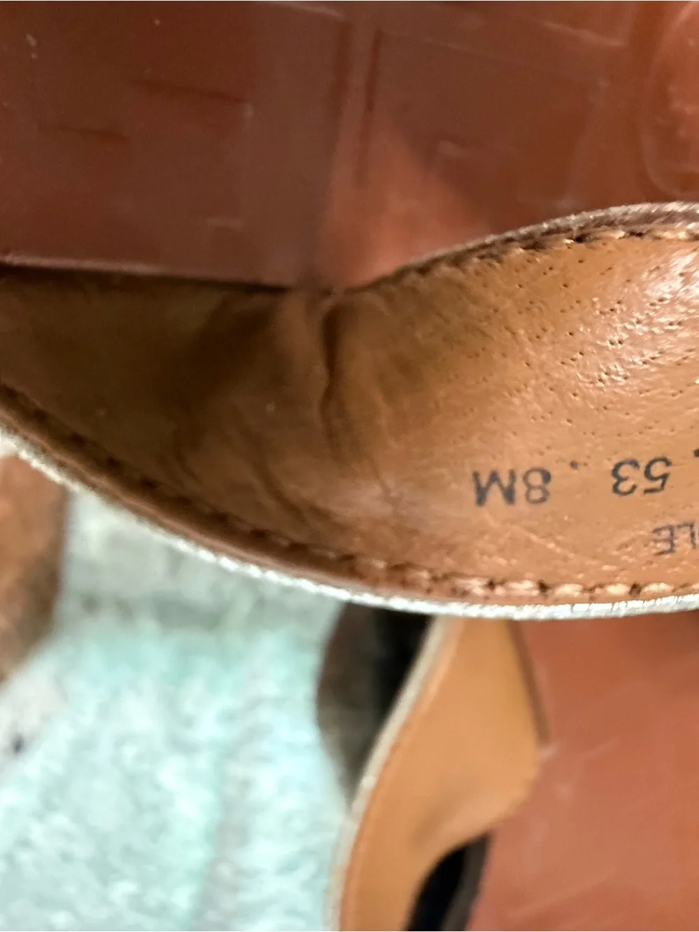 Tory Burch Metallic Gold Miller Thong Sandals with Brown Footbed